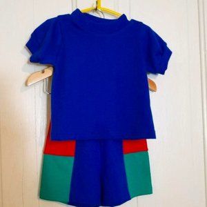 NEW Healthtex Baby Shorts and Royal Blue Top (Size: 12 Mths)